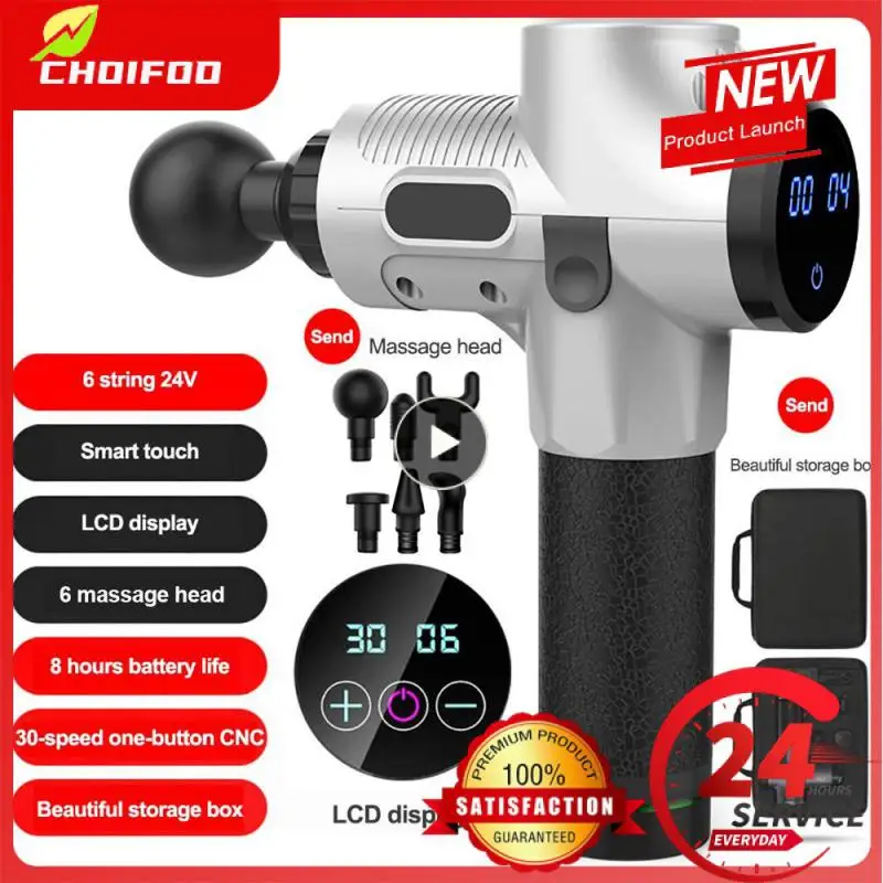 

2023 New Fascia Gun Vibration Massage Gun Percussion Pistol Massager For Deep Tissue Muscle Body Relaxation Mini Fitness Device