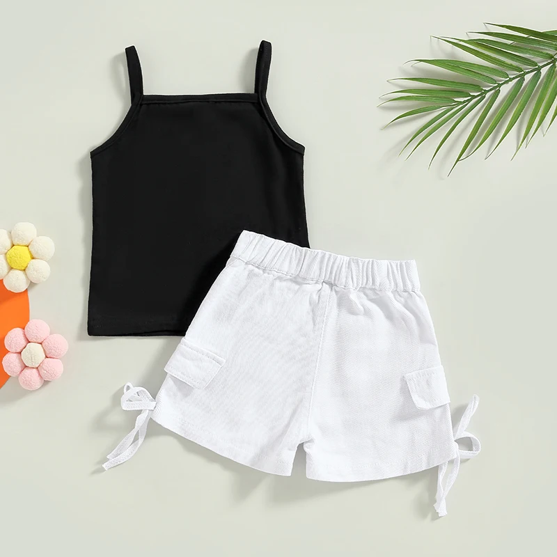 Летняя детская одежда для девочек Citgeett Женские топы и пуговицы с эластичным