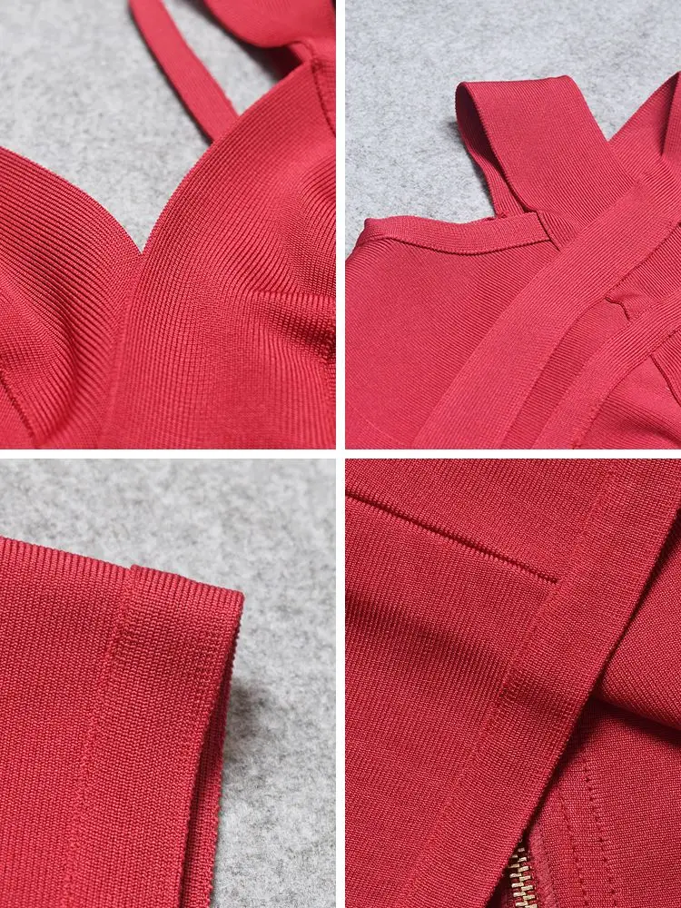 BEAUKEY модное оранжевое платье на бретелях-спагетти с V-образным вырезом длиной до