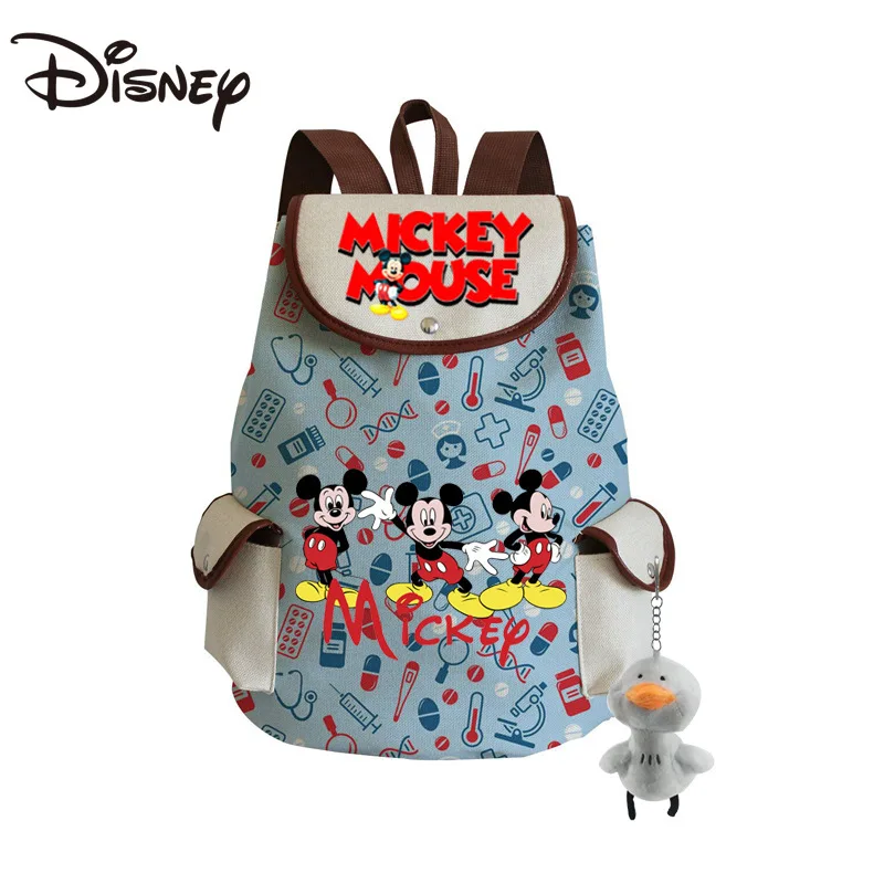 

Disney Mickey and Minnie Anime Teen Casual Women's Bag Drawstring Bag Unisex Large Capacity School Bag Backpack Travel Bag Bag