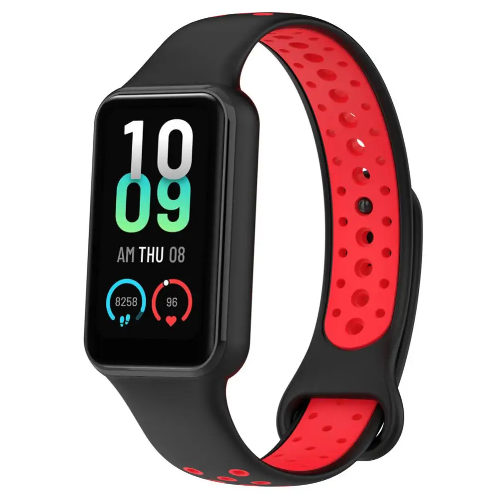 

Two-color Silicone Watchstrap New Strap For Amazfit Band7 Smartwatch Band Breathable For Huami Amazfit Band 7 Wristband Bracelet