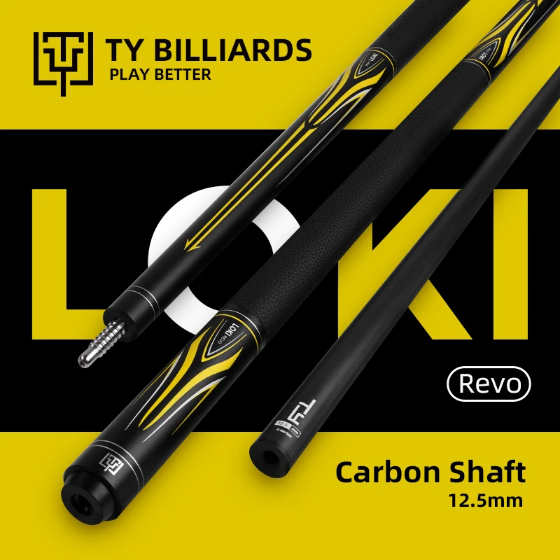 Фото TY Billiard Loki Revo Series 2-го поколения Бильярдный кий из углеродного волокна Технический вал Бильярдный кий 12,5 мм Кожаный WrapTaco De Billar 2025 №1