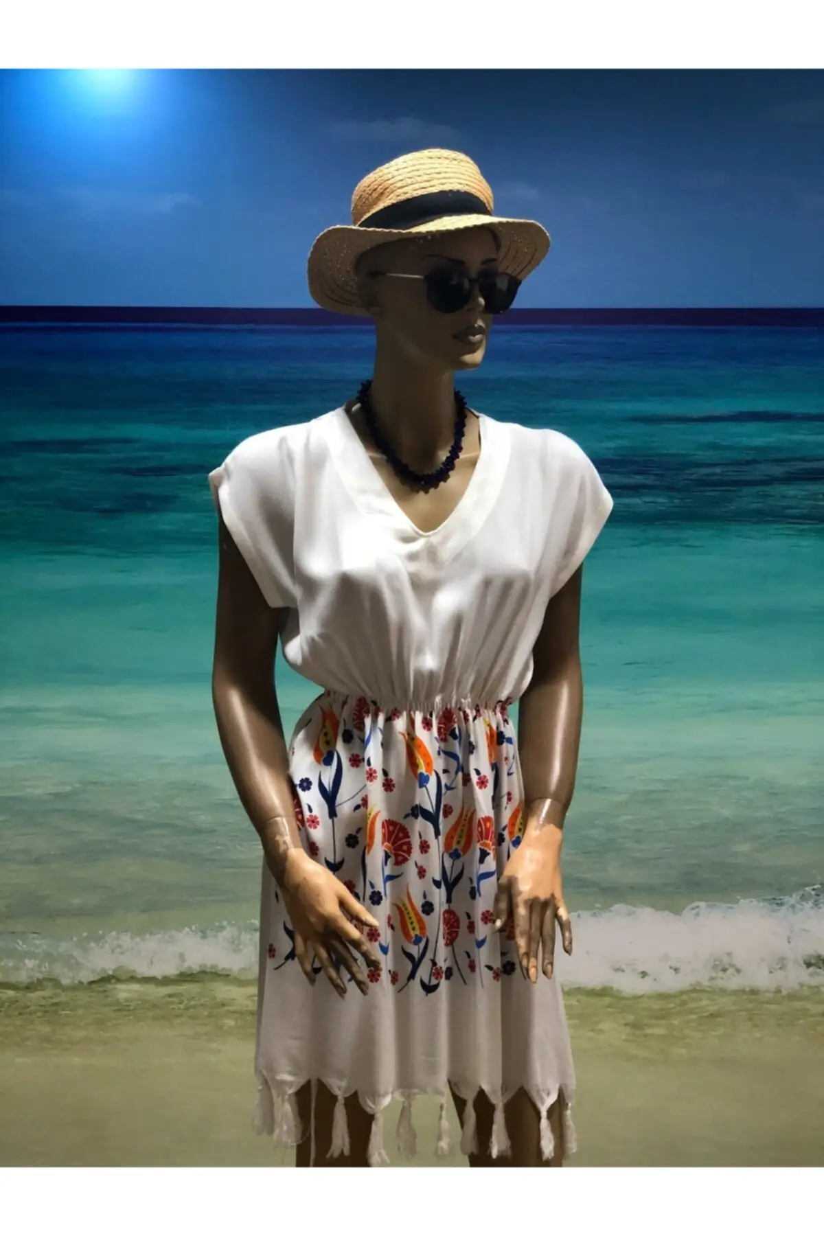 

Women's Pareo Tulip Patterned Loincloth Dress. Quality 100% Cotton Swimwear Cover Up Dress Sexy Tunic Suit Beachwear