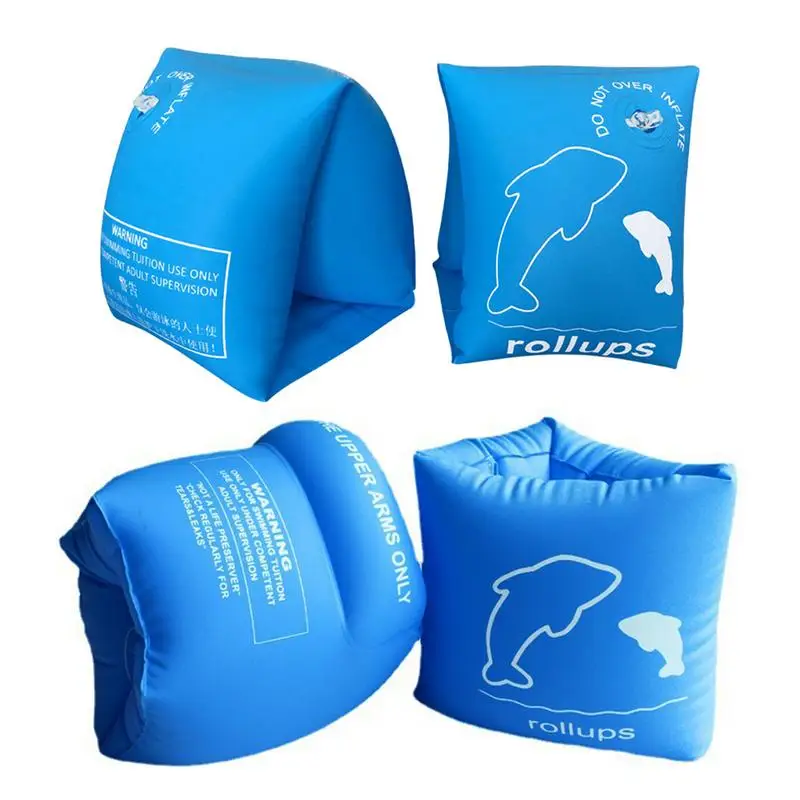 

Inflatable Swimming Armbands Adult Child Foldable Float Bands PVC Double Waterproof Floating Ring Water Safety Life Buoy