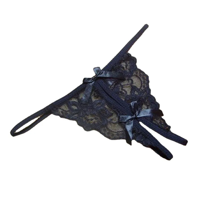 Black Intimates Seamless Underwear Ladies Slim Sexy Bandage Panties Women's Fashion Bowknot Lace Crotch Thongs Briefs Shorts