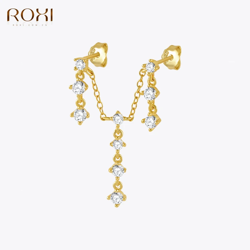 

Женские серьги-гвоздики из серебра 925 пробы с фианитами