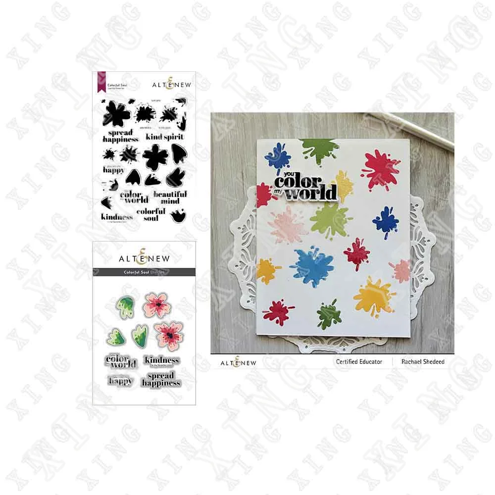 

Arrival New Colorful Soul Metal Cutting Dies Stamps Scrapbook Diary Decorate Embossing Template Diy Greeting Card Handmade Mold