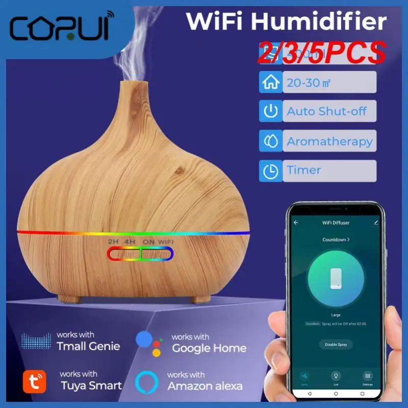 

2/3/5PCS Smart Life Oil Air Freshener Diffuser Voice Control Colorful Lights Automatic Diffuser Essential 9w