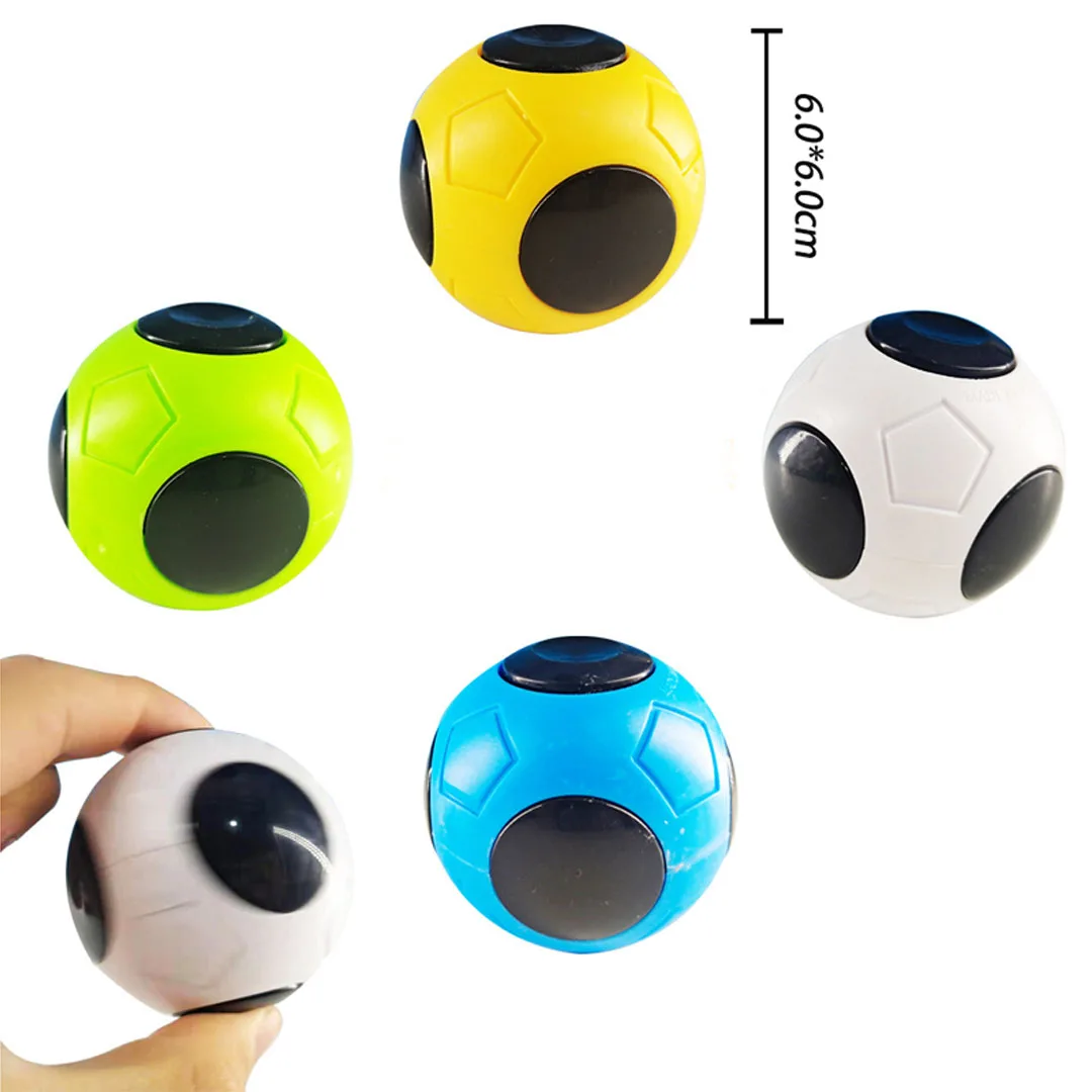 

Cute 6cm Fidget Spinner Football Unzip Toy Hand Tip Gyro Anti-stress Fun Fingertip Gyro Toys Gifts for Adults Chilldren Autism