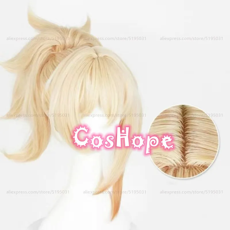 Парик для косплея Yoimiya детей термостойкие синтетические искусственные волосы