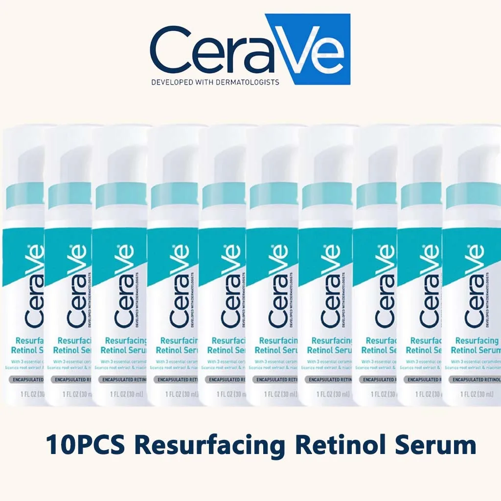 

10PCS CeraVe Series Essence Resurfacing Renwing Retinol/ Hydrating HA/Serum Anti-aging Acne Smoothing Repair Barrier 30ml