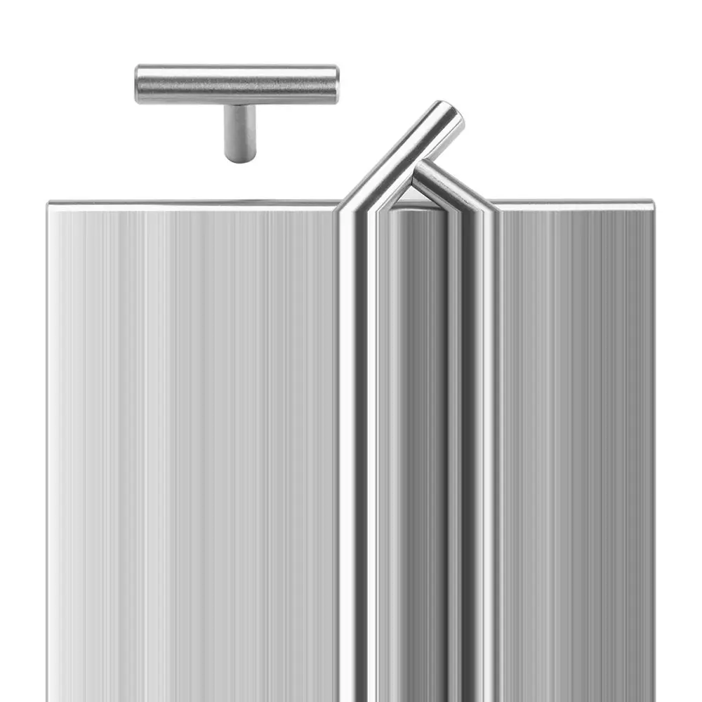 

1pc Useful Cabinet Handles Drawer Home Hardware Door Knobs Wardrobe Pulls Stainless Steel Knobs T-Bar Handle