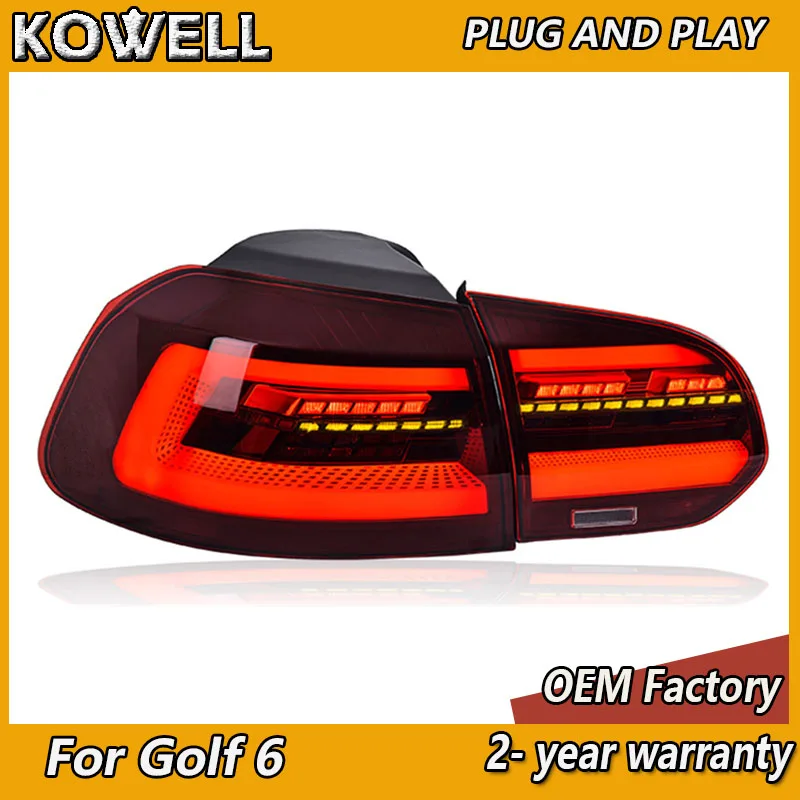 Стайлинг автомобиля для Volkswagen Golf 6 задние фонари 2009-2012 VW MK6 DRL противотуманные фары