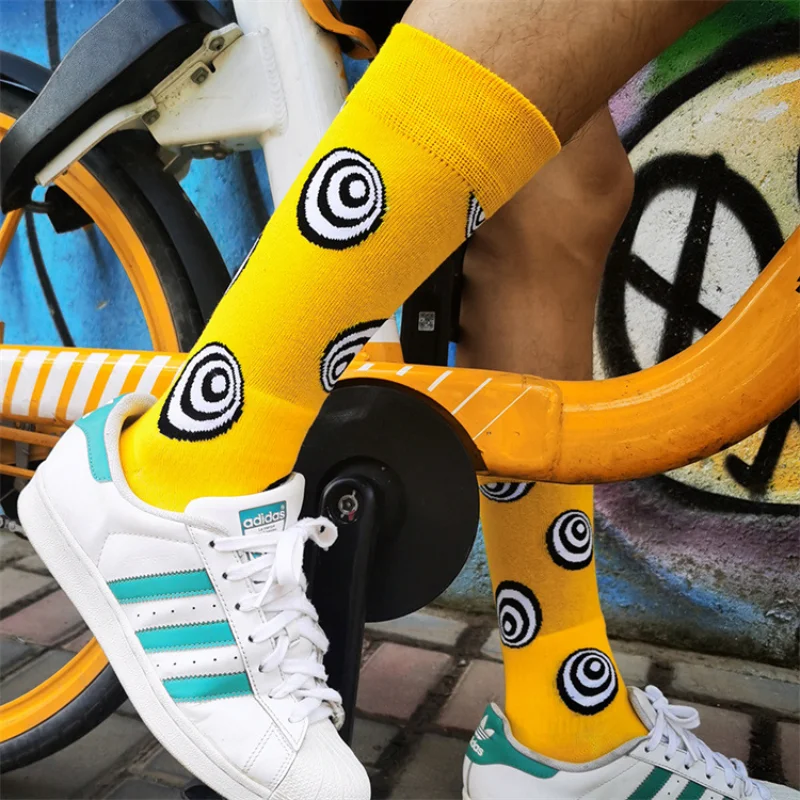 European and American new fashion sports socks Unisex Socks Middle Tube Print women socks men socks boy socks girl socks