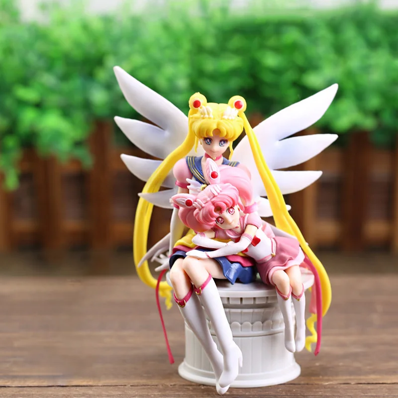 

14 см Аниме Tsukino Usagi маленькая леди ПВХ экшн-Фигурки Коллекционная модель игрушка подарок кукла