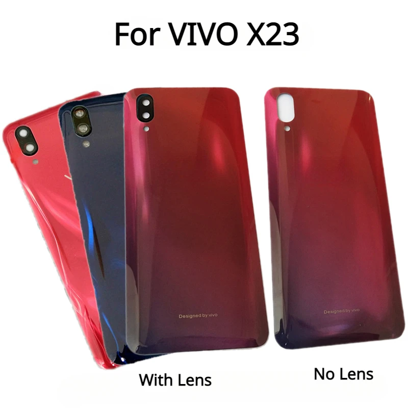 

New Back Glass For VIVO X23 V1809A V1816A V1809T Battery Cover Housing Glass Rear Door Back Cover Replacement with Camera lens