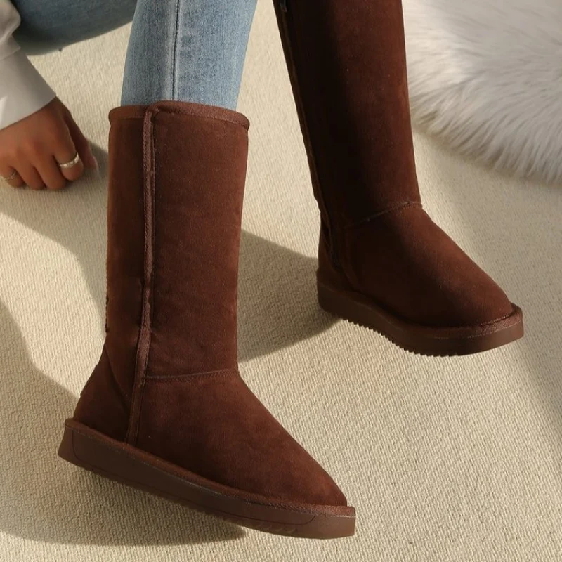 Women's Boots European and American Fashion Winter Snow Boots Women's High-heeled Shoes Women's Boots Botas Mujer