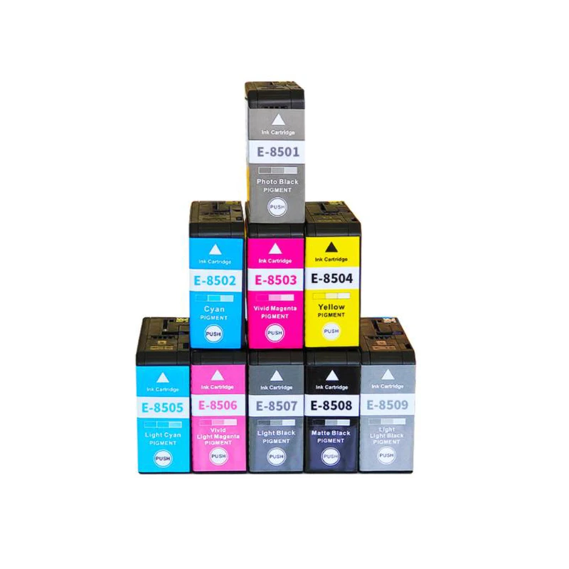 

Compatible Ink Cartridge for Epson T8511 T8512 T8513 T8514 T8515 T8516 T8517 T8518 T8519 SureColor P808 Printer