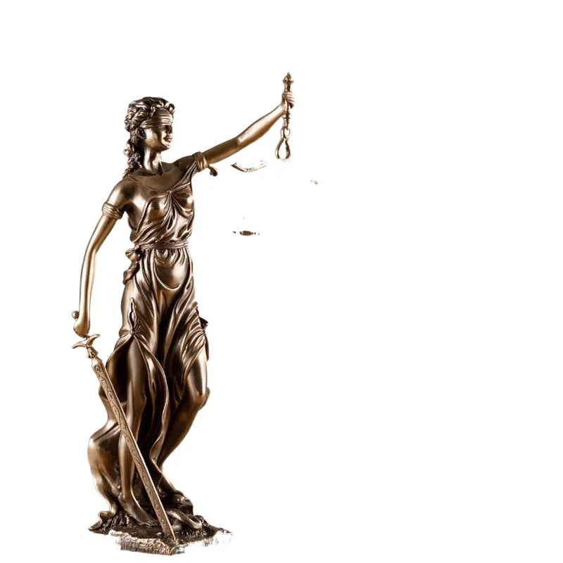 

Bronze balance justice fairness and justice Themis goddess of justice sculpture statue office lawyer decoration