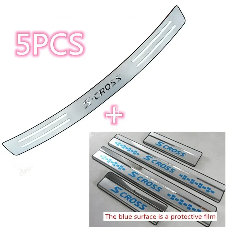 Задние ограждения из нержавеющей стали защита заднего бампера наклейки для