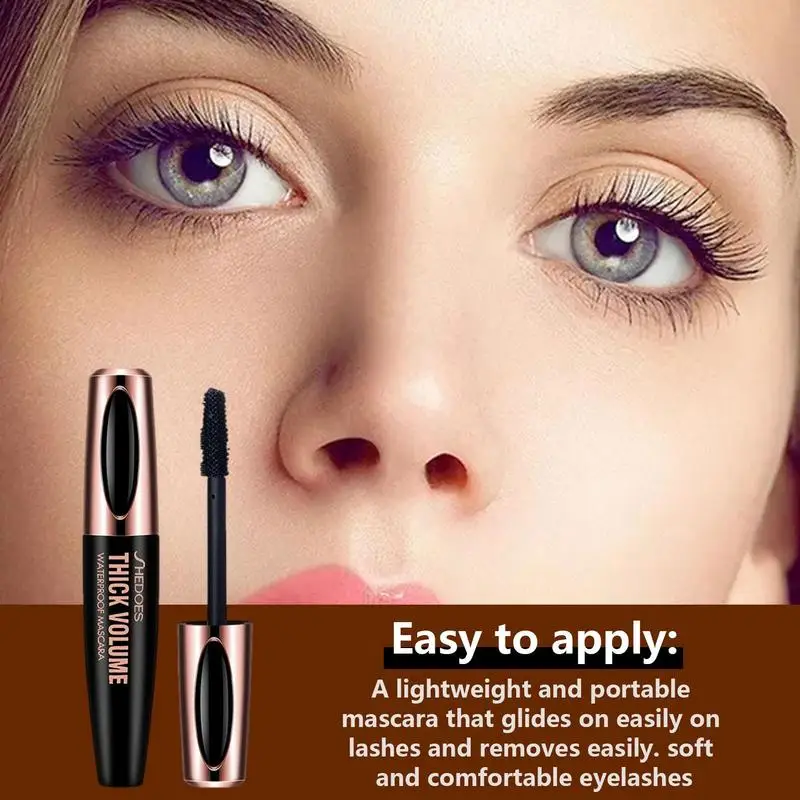 

Black Mascara Lengthening Lash Mascara Waterproof Eye Makeup With Soft Brush Head 10ml Volume Makeup Mascara For Women Girls
