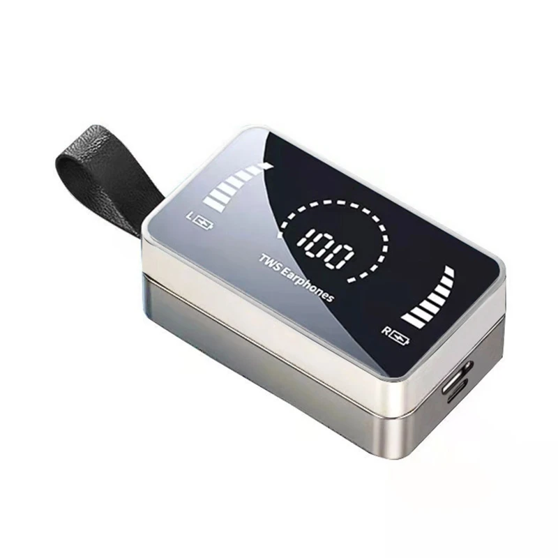 

Наушники-вкладыши, Автоматическое Сопряжение с микрофоном, стерео, светодиодный дисплей, зарядный отсек, 5,0 настоящие беспроводные наушник...