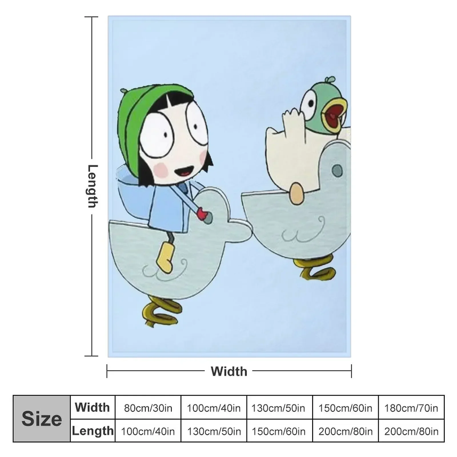 Одеяло Сара и Утка винтажные мягкие гигантские одеяла для дивана