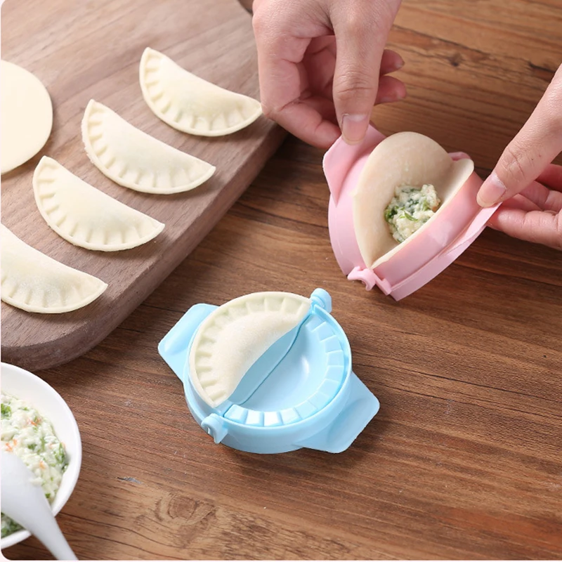 

DIY Plastic Dumpling Mold Dough Press Gadgets For Cooking Dumplings Easily Ravioli Maker Jiaozi Gadget Kichen Tools Set