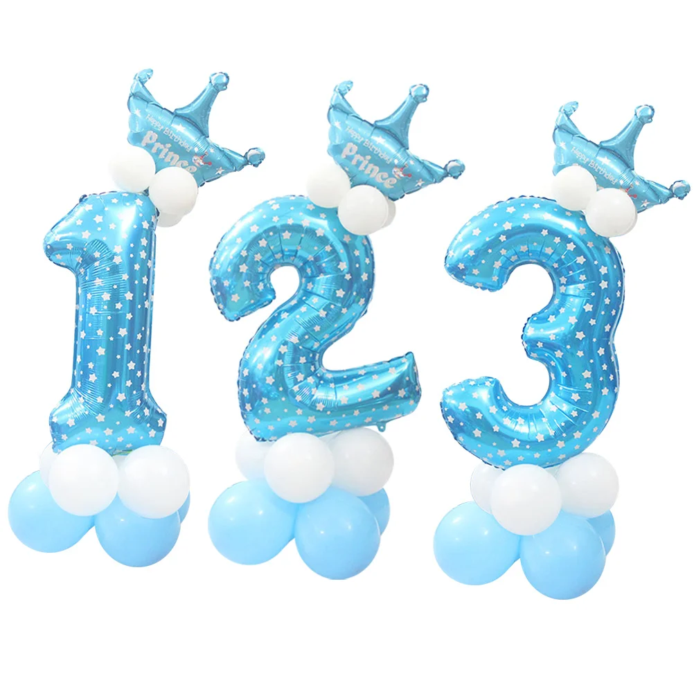 

3 Sets DIY Foil Stand Balloons Party Supplies Balloons for Celebration