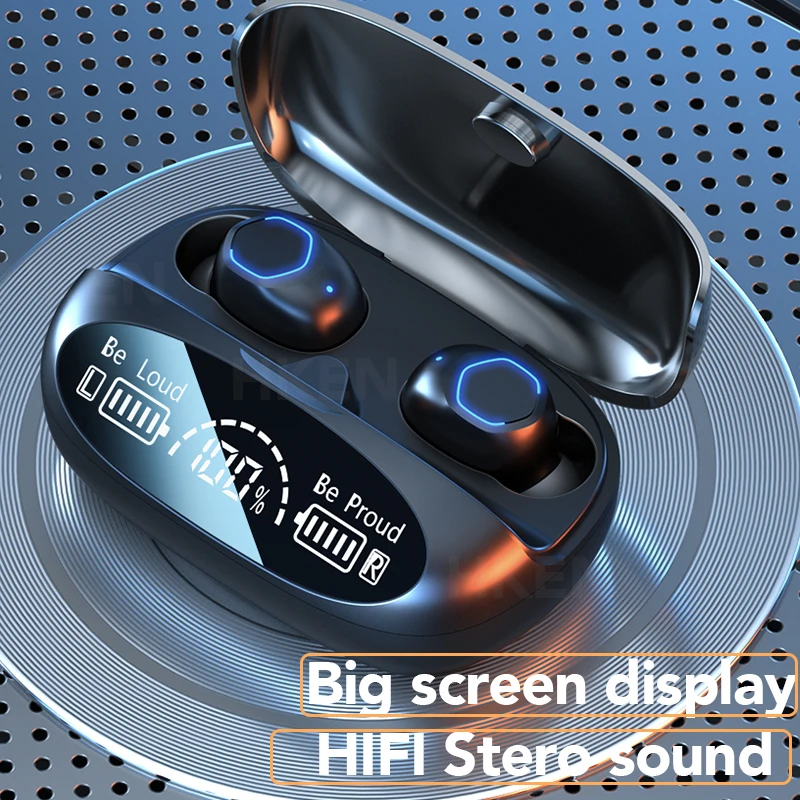 HKEN Bluetooth 5.2 Наушники TWS Беспроводные наушники с микрофоном Водонепроницаемые для