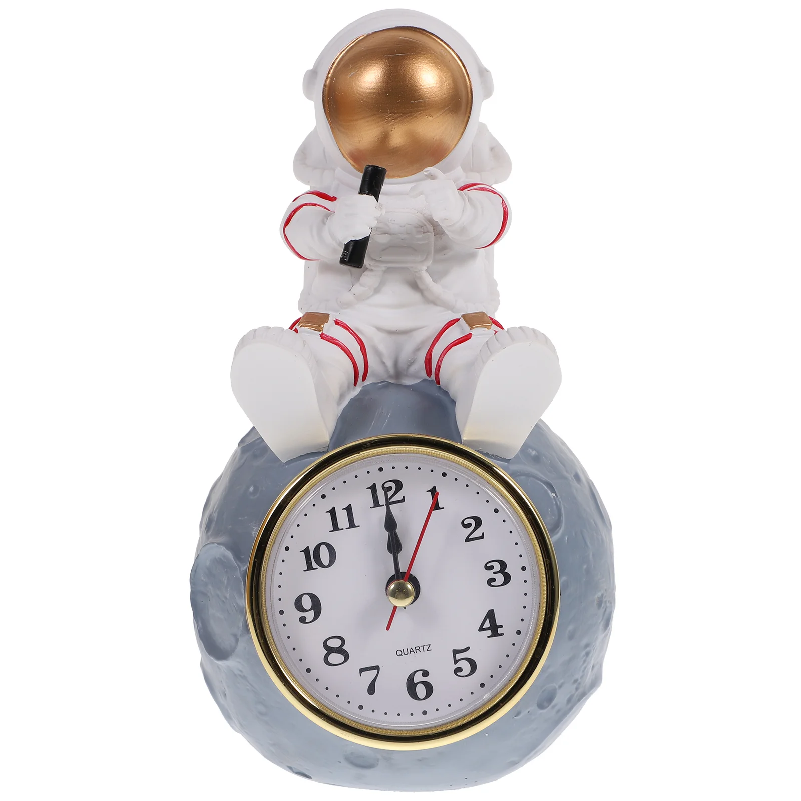 

1pc Astronaut Themed Design Clock Adornment without (Assorted Color) Wall