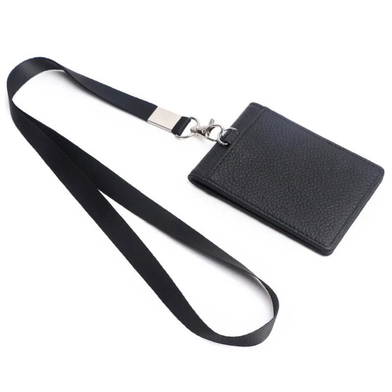 Держатель для бейджа деловой работы со шнурком 1 прозрачным окном и 5 слотами карт