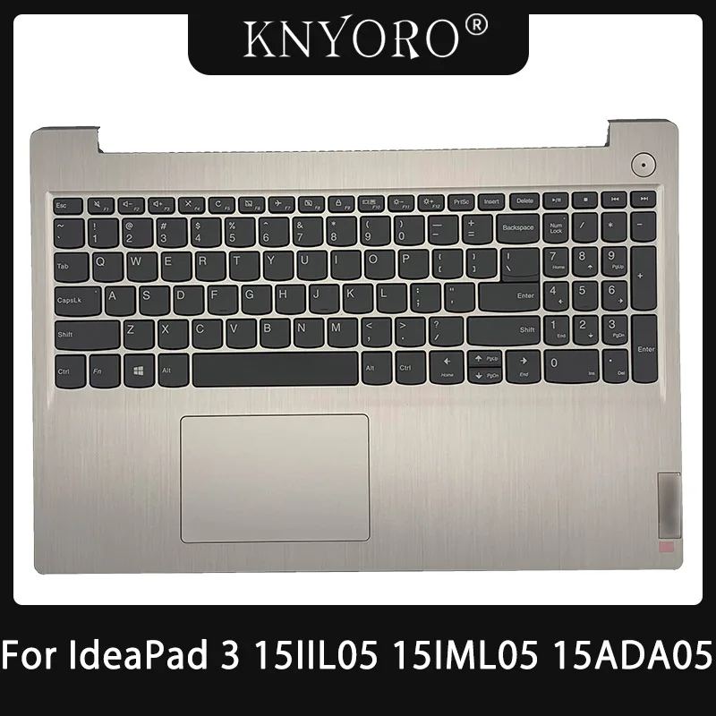 

Новинка, подставка для рук для ноутбука Lenovo IdeaPad 3 15IIL05 15IML05 15ADA05, верхняя крышка корпуса с английской клавиатурой, серебристый 5CB0X57656
