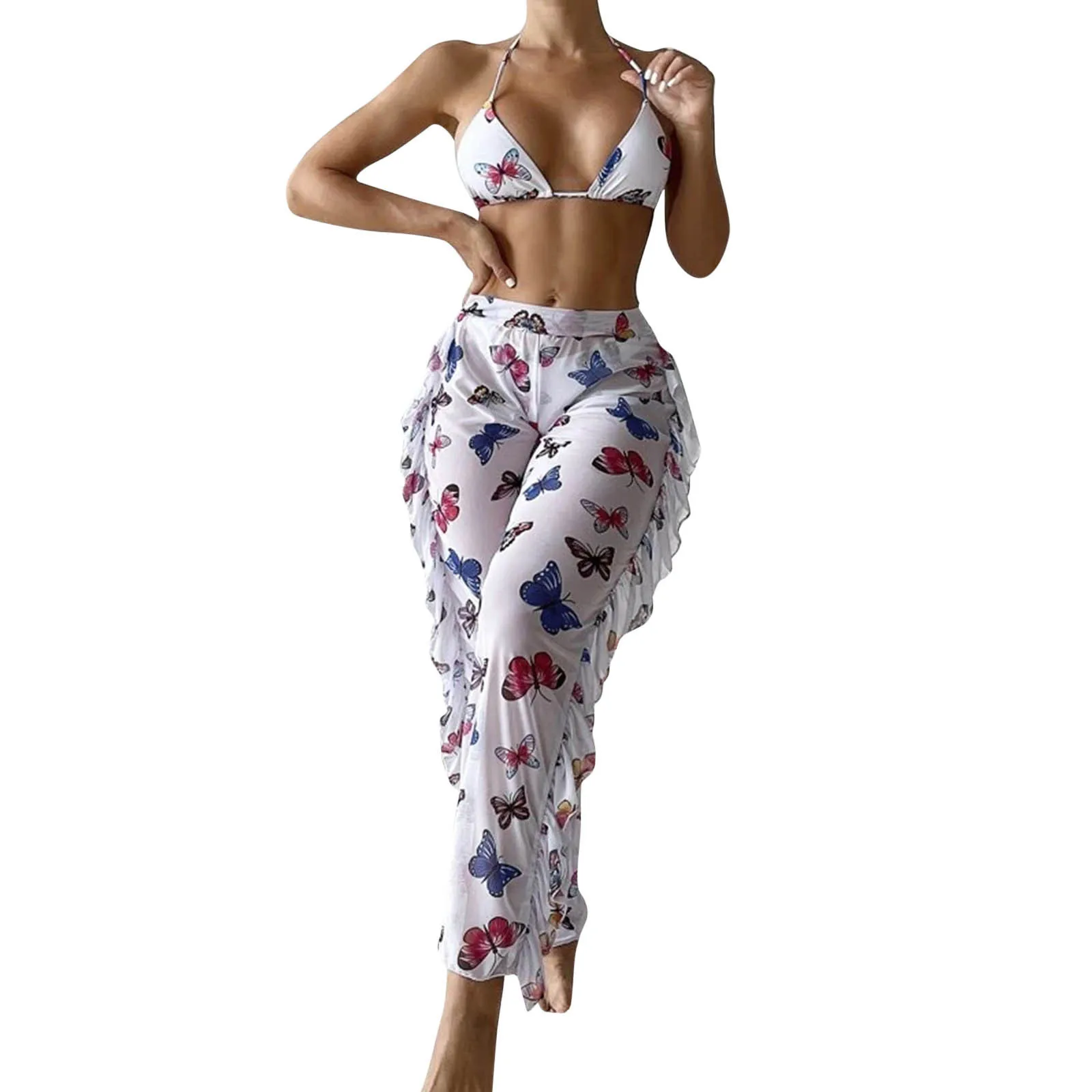 

Pure Womens Bikini Sexy Split Bikini Body Swimwear Fresh Three Color Bikini Set Sets Swimwears women's beach swimming trunks