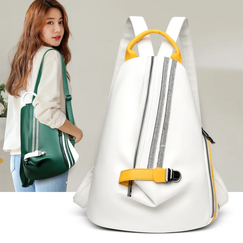 

Women's Backpack Bag 2021 Backpack for Girls Handbag Women's Leather Backpacks for Teenagers Bags Brand Designer Casual Woman