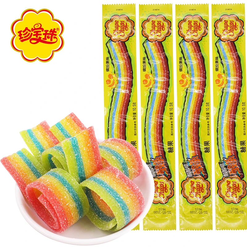 

Sour Candy 32 полоски радужной помадки