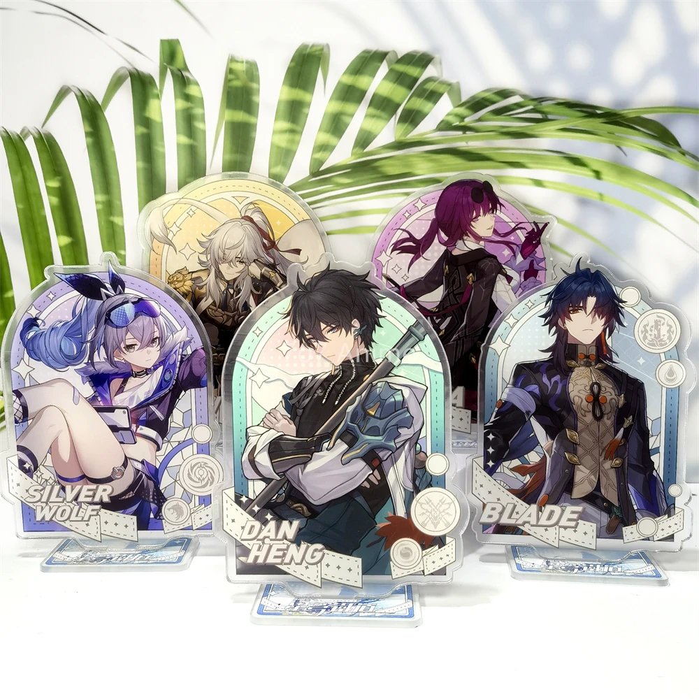 

MiHoyo Hot Game Honkai Star Rail Figure Bronya Jing Yuan Blade Seele Acrylic Stand Model Desk Decor Fans Collection Gift