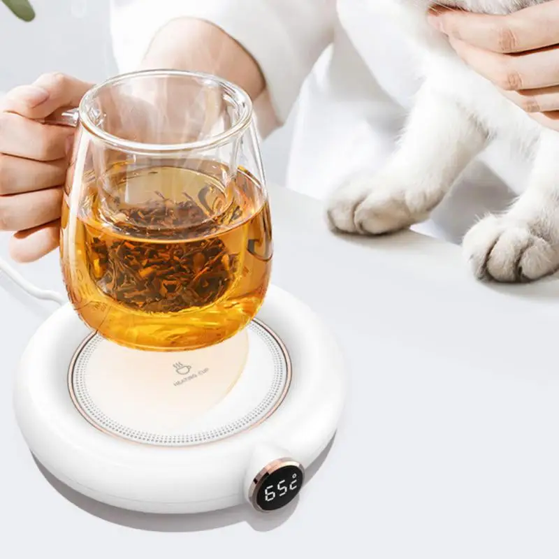 

New Creative Coffee Milk Tea Mug Warmer Pad 55°C Thermostatic Heating Cup Pad For Home Office Gift Idea USB Mug Coaster Stand
