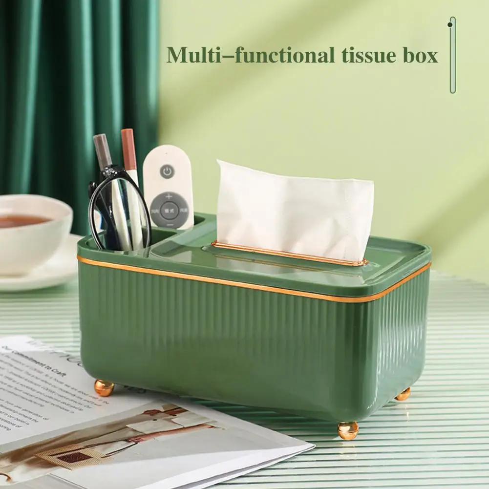 

Useful Tissue Organizer Easy to Clean Tissue Box Non-slip Bottom Desktop Storage Tissue Organizer Case Space Saving