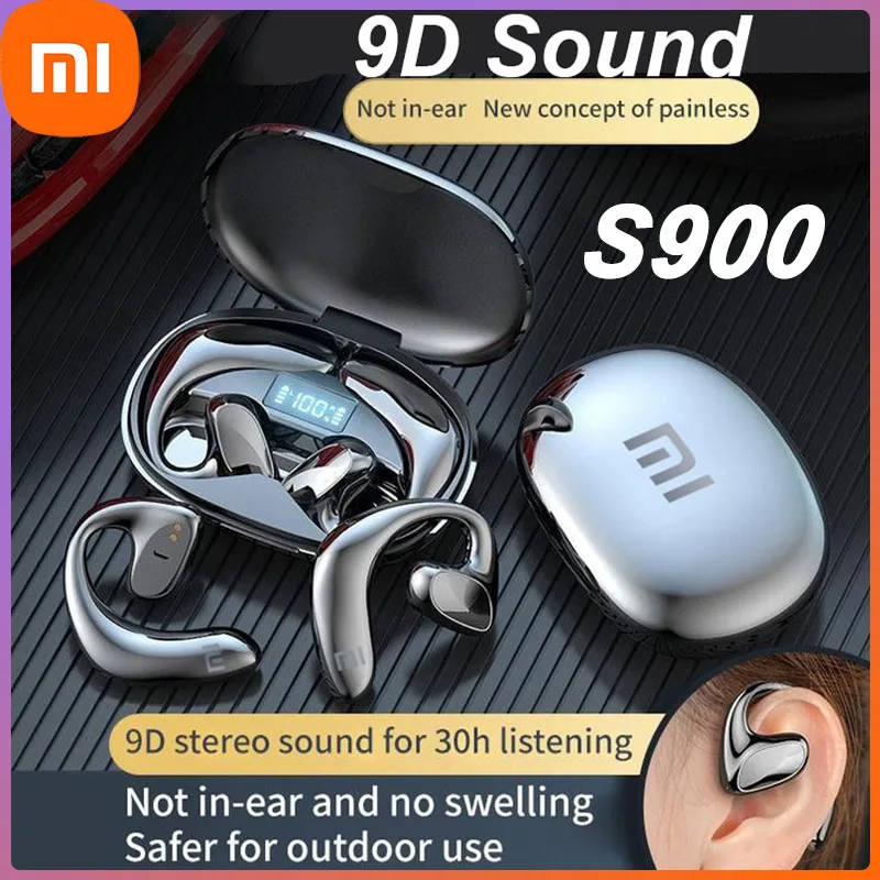 

Xiaomi Bluetooth True Wireless Earphones S900 Sports Headphones with Charging Case Touch Control Earhooks Waterproof Headsets