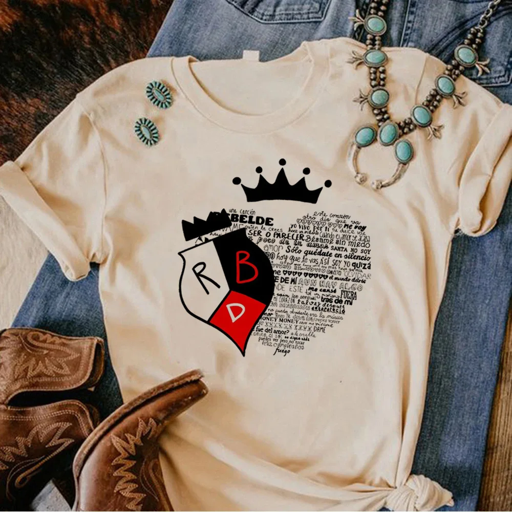 Rbd Tee женский аниме Y2K топ с графическим рисунком для девушек комикс одежда