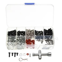 270pcsset flat head screws n34 special repair tool and screws box set for 110 hsp rc car include hexagon wrench
