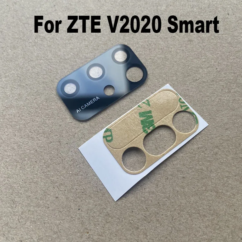 Оригинальное новое стекло для задней камеры ZTE Blade V2020, стеклянный объектив для задней смарт-камеры с наклейкой