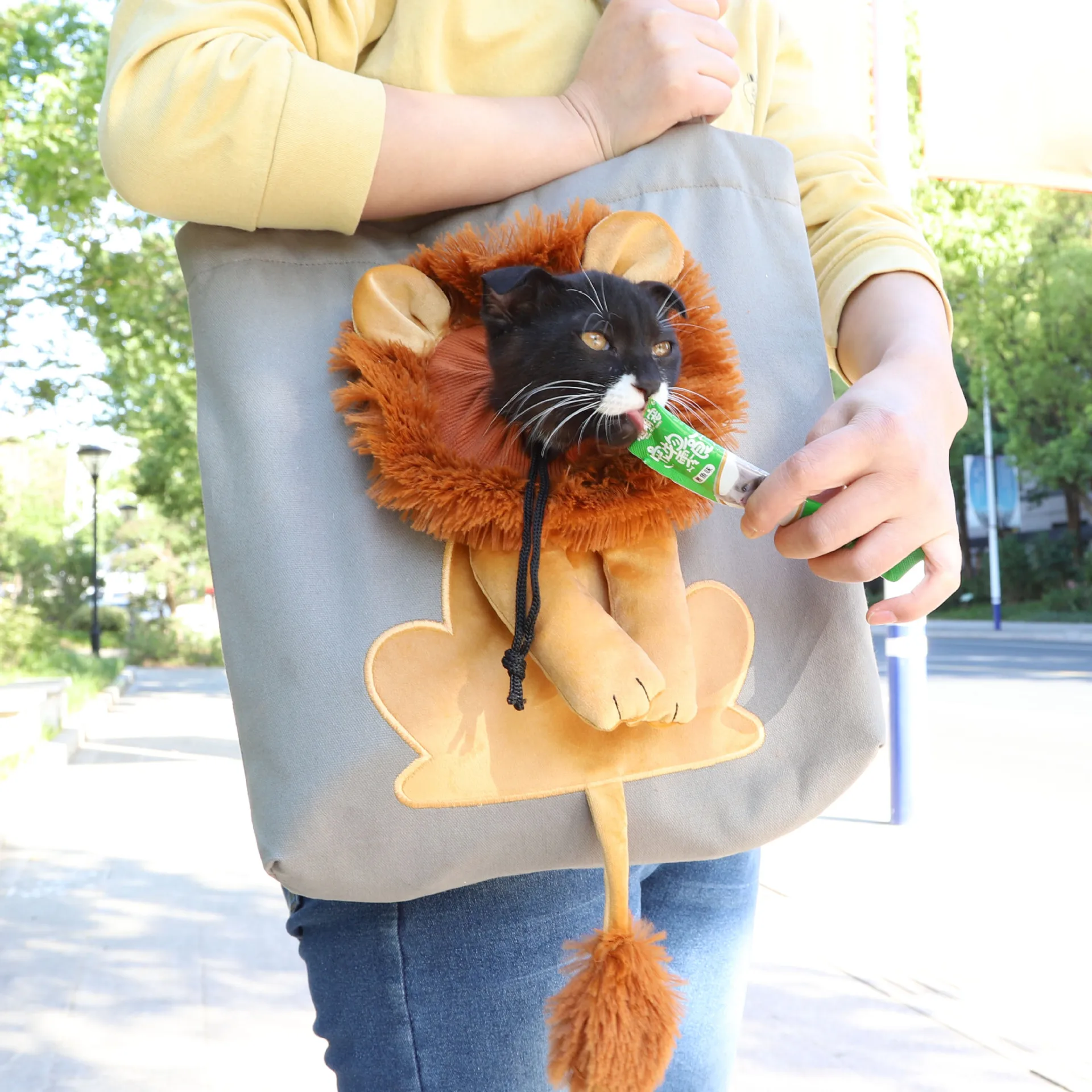 

Cat Handbag Cat Carrier Bag Canvas Shoulder Bag Pet Carrier Bag
