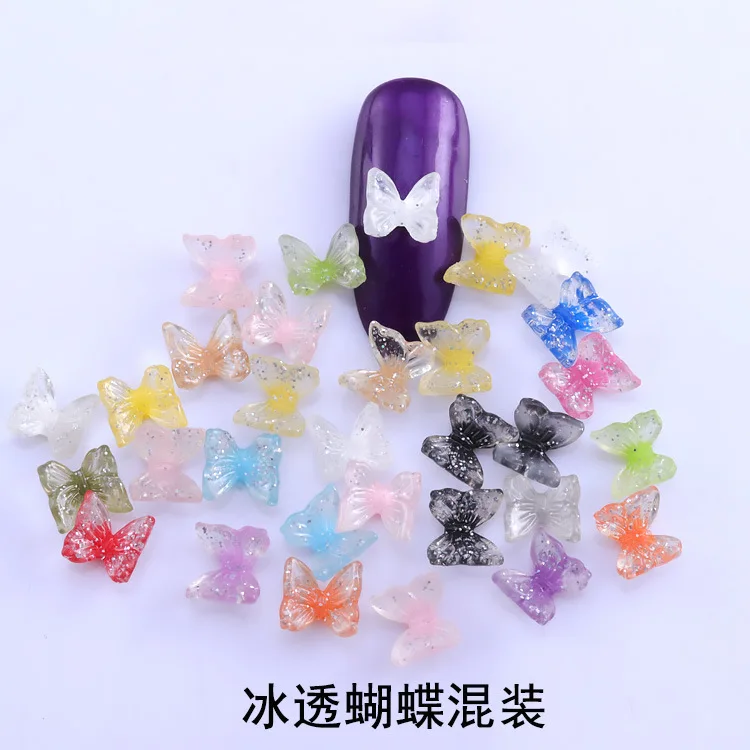 

Маникюрная прозрачная Волшебная бабочка Аврора в японском стиле