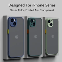 jome luxury matte transparent phone case for iphone 13 12 11 pro xs max xr x 6 7 8plus se mini silicone clear hard pc back cover