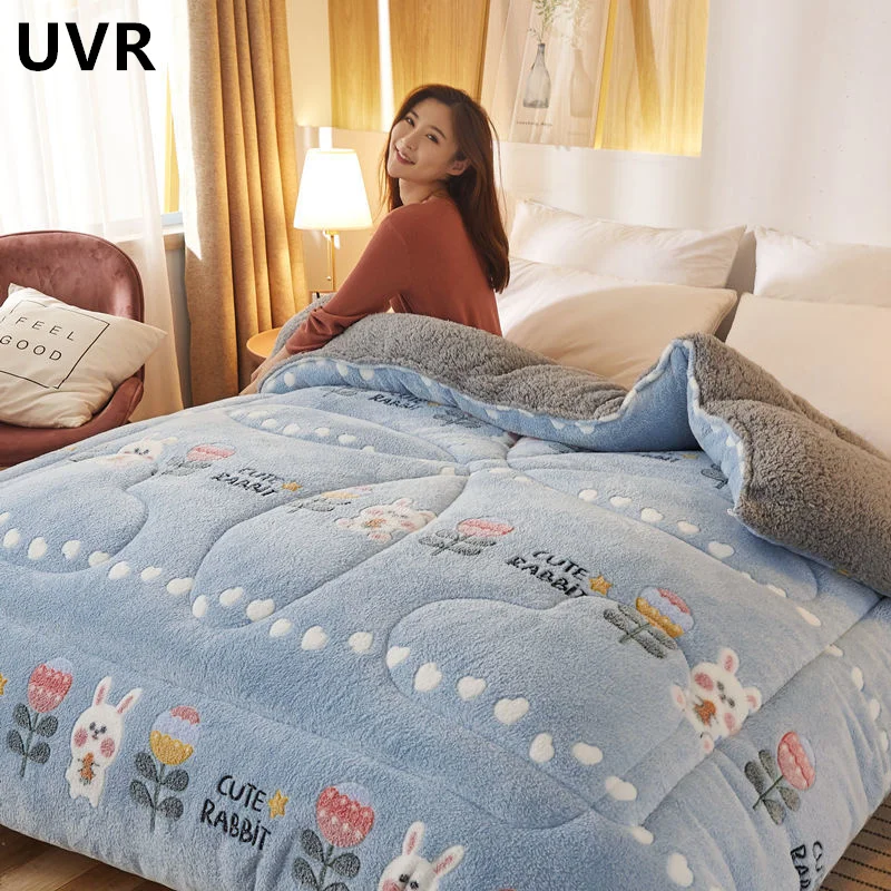 

UVR Lamb Wool Thickened Warm Close-fitting Quilt Core Snow Velvet Delicate 10 Catties Quilt Student Dormitory Single Double