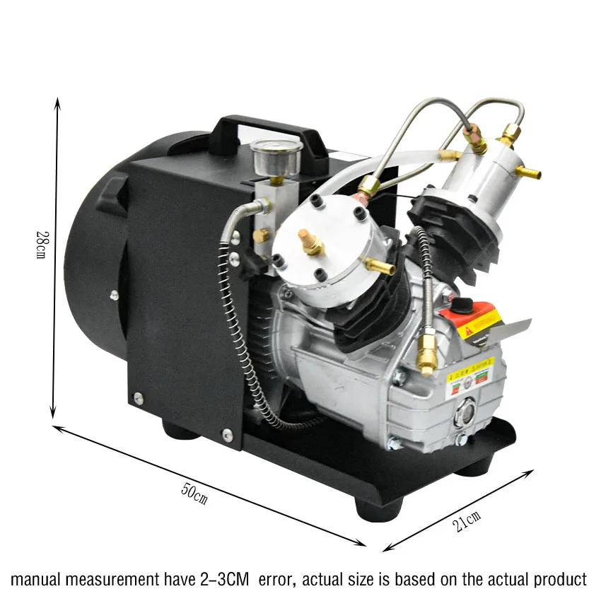 Двухцилиндровый воздушный компрессор PCP 4500 фунтов на квадратный дюйм насос