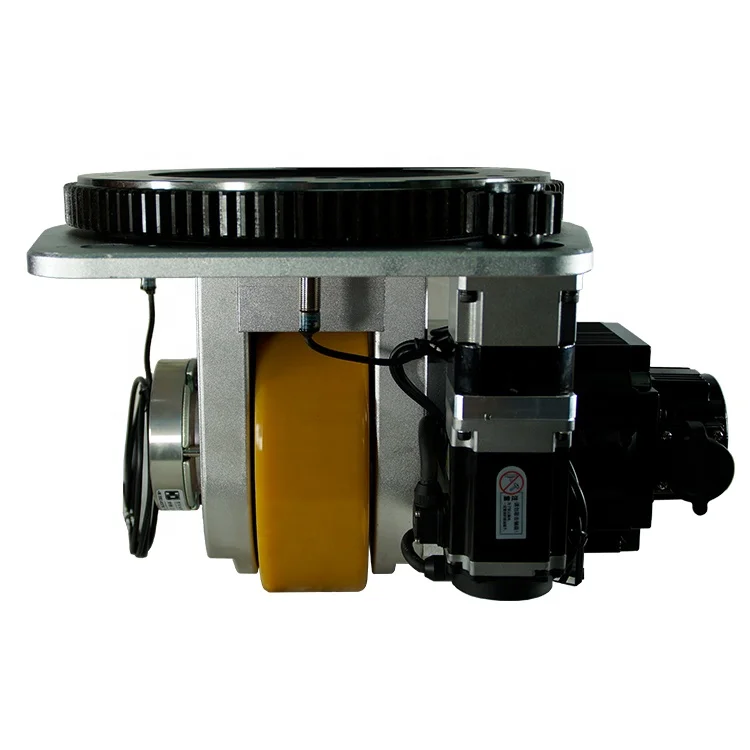 Automated Guided Vehicle Horizontal Drive Motor 750W 24V with Steering Motor in 210mm Polyurethane Wheel