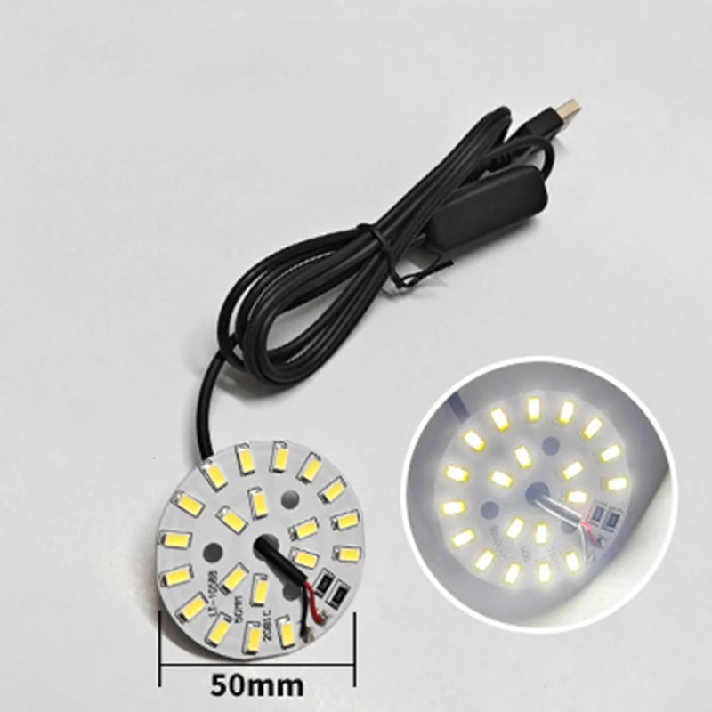 Фото 3 Вт, 5 Вт, 10 Вт, 30 Вт, светодиодная чип-плата SMD 5730 DC 5 В с регулируемой яркостью, излучающий диод, шариковый светильник для дома, источник светодиодной лампы, сменные аксессуары №3